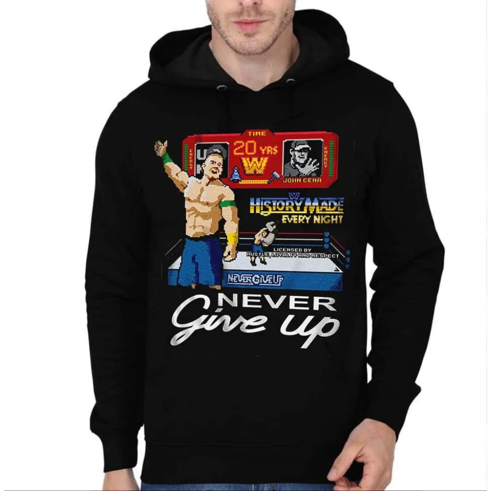 قام جون سينا بغطاء رأس سميك أزرق جديد لملابس الشارع النسائية غير الرسمية للزوجين، وداعًا لرحلة الشتاء للرجال #3