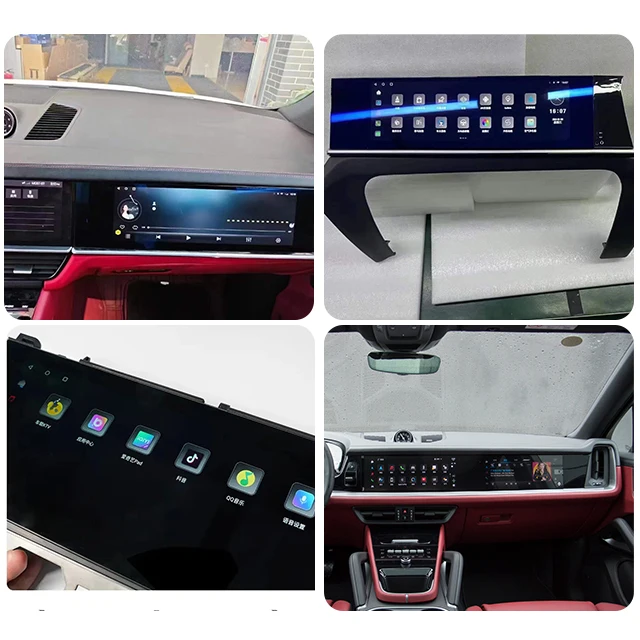 L2025Entertainment Screen Passenger Touch Entertainment Screen Modification Applicable to 18-22 Porschee Upgrade 2024Co pilot