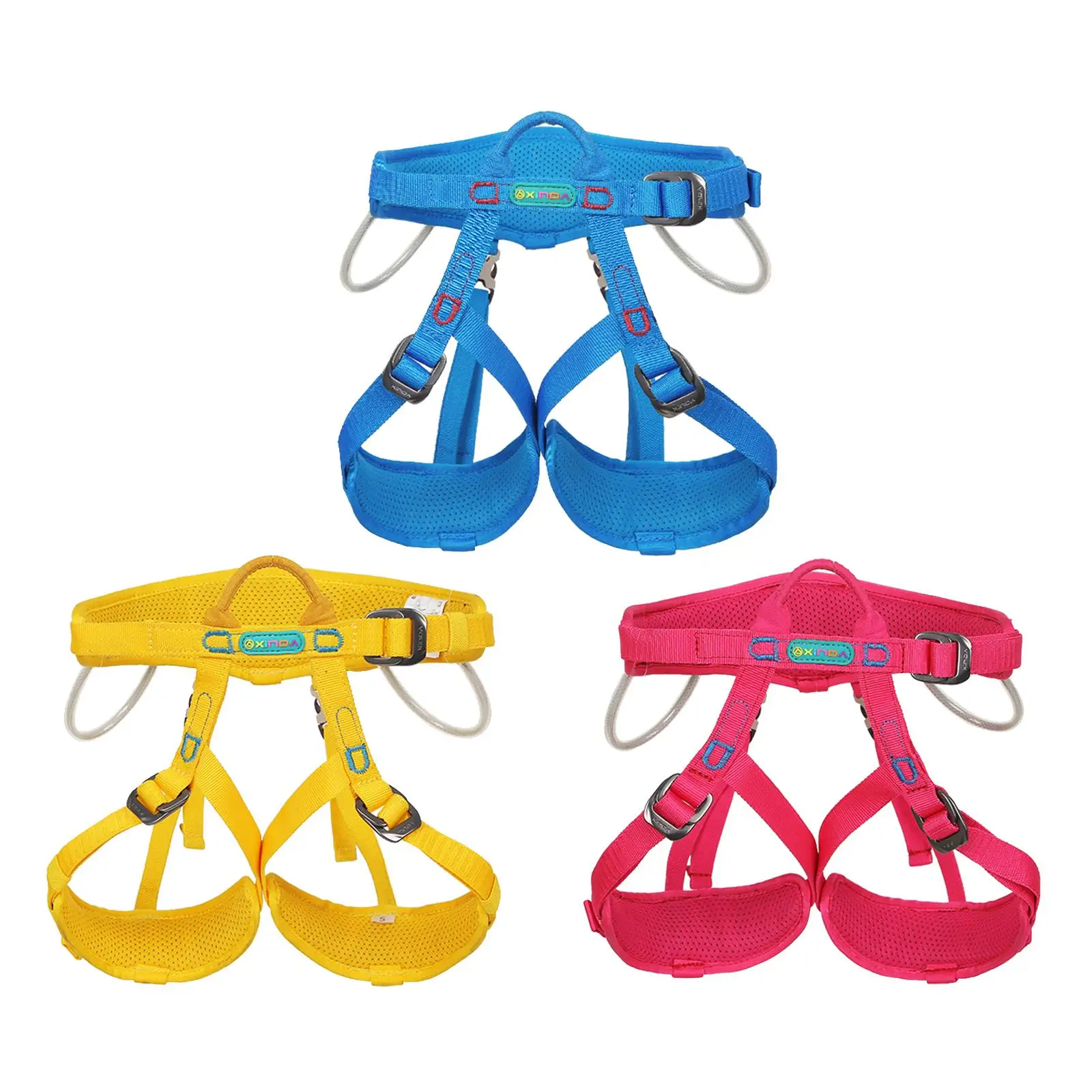 Imagem -02 - Outdoor Safety Climbing Harness For Kids Body Fall Protection Belt Safety Rope Protection Device Accessories