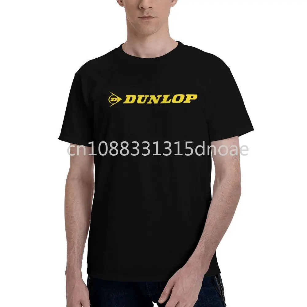 

DUNLOP Fashion T Shirt Printed Cotton Men's T-Shirt Men Tops Funny Short Sleeve Tee