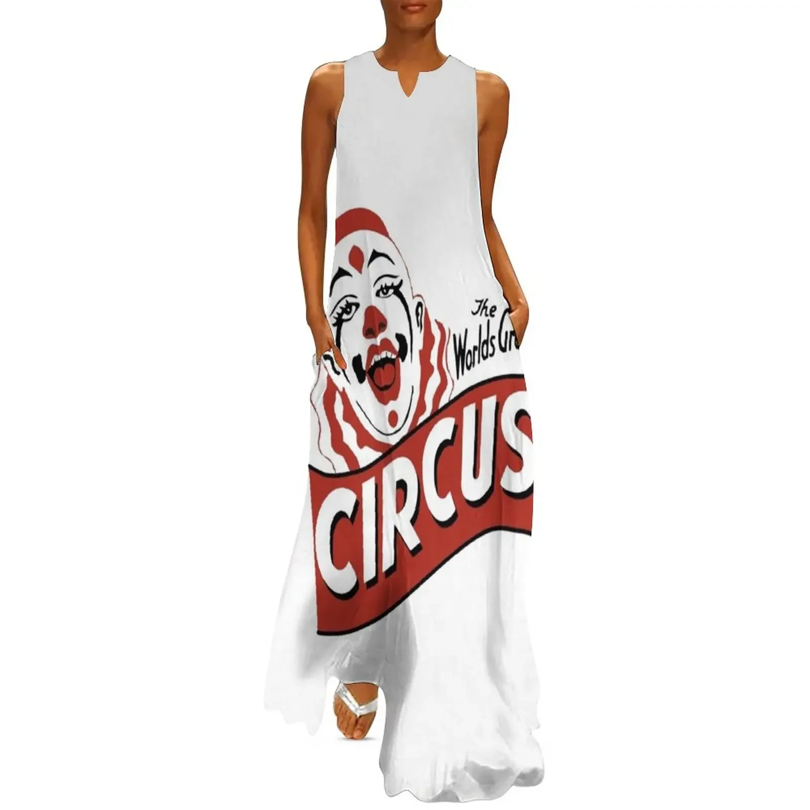 

World's Greatest Circus Long Dress luxury woman party dress Female clothing womans clothing long dresses for women Dress