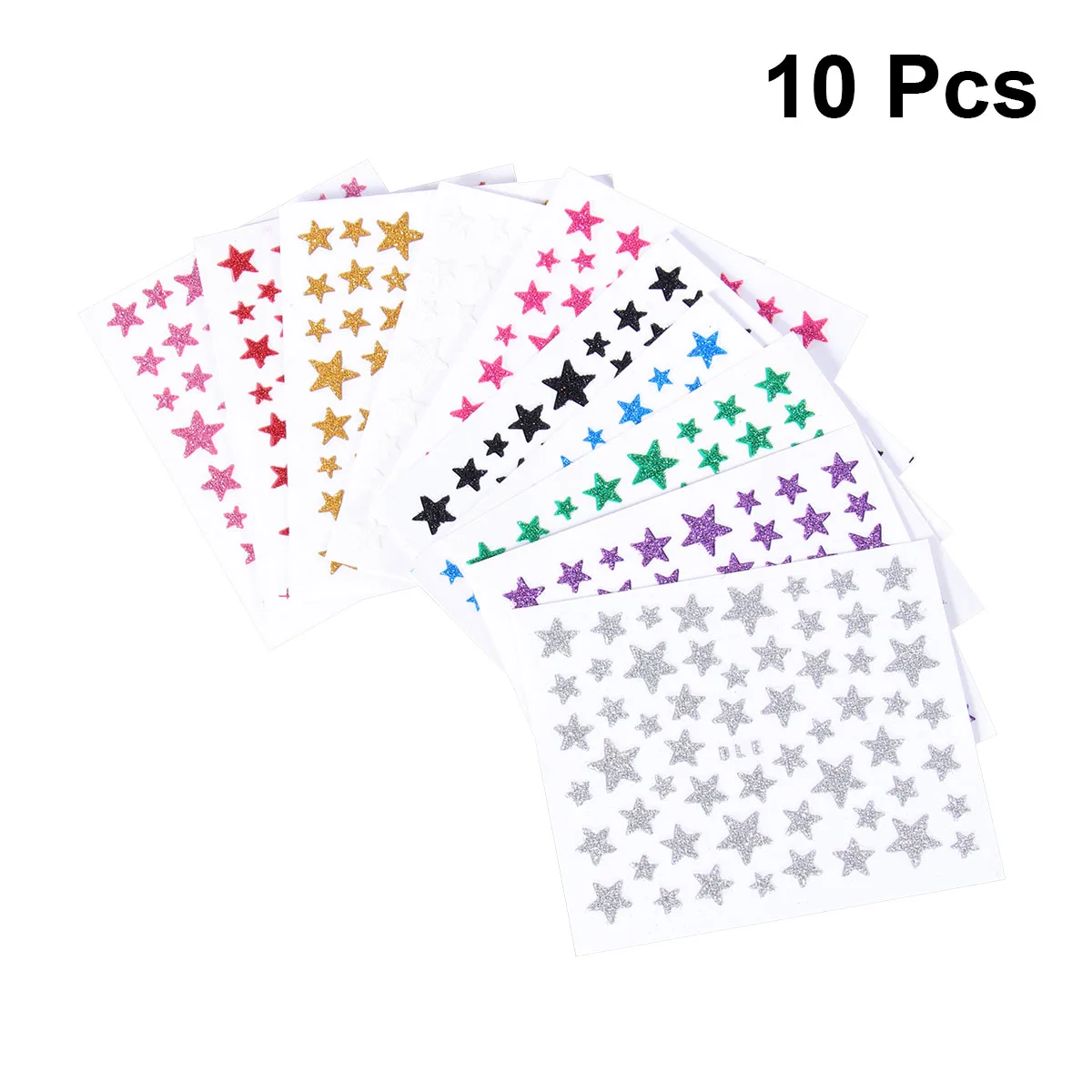 Pegatinas de uñas 3D con diseño de estrella brillante, calcomanías autoadhesivas para decoración de manicura a la moda para mujer