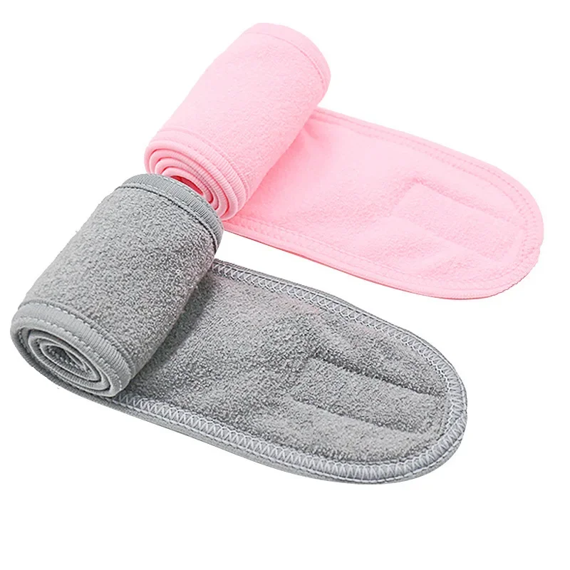 Stirnbänder verstellbar breites Haarband Yoga Spa Bad Dusche Make-up waschen Gesicht kosmetische Stirnband für Frauen Damen Make-up Accessoires