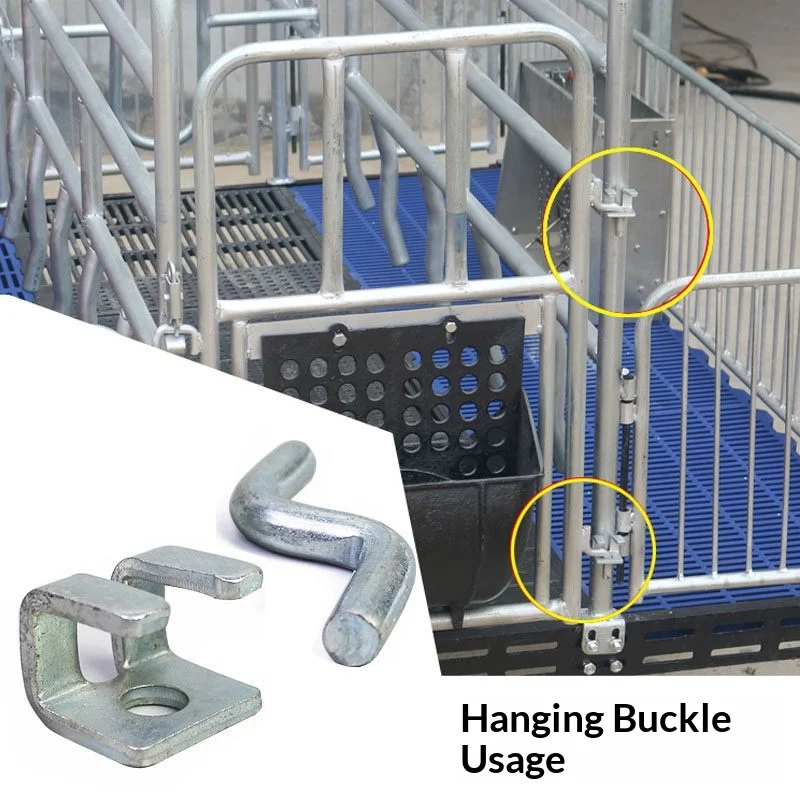 Pig Pen Fence Automatic Locking Accessories Conservation Fence Bumper Lock Door Buckle Pig Positioning Fence Lock Buckle