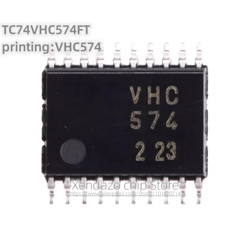 10pcs/lot TC74VHC574FT printing VHC574 TSSOP-20 package Original genuine Trigger logic chip