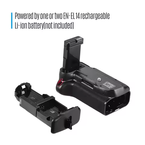 Battery Grip Vertical Battery Grip Holder for D5500 D5600 DSLR Camera EN-EL 14 Battery Powered with IR Remote Control
