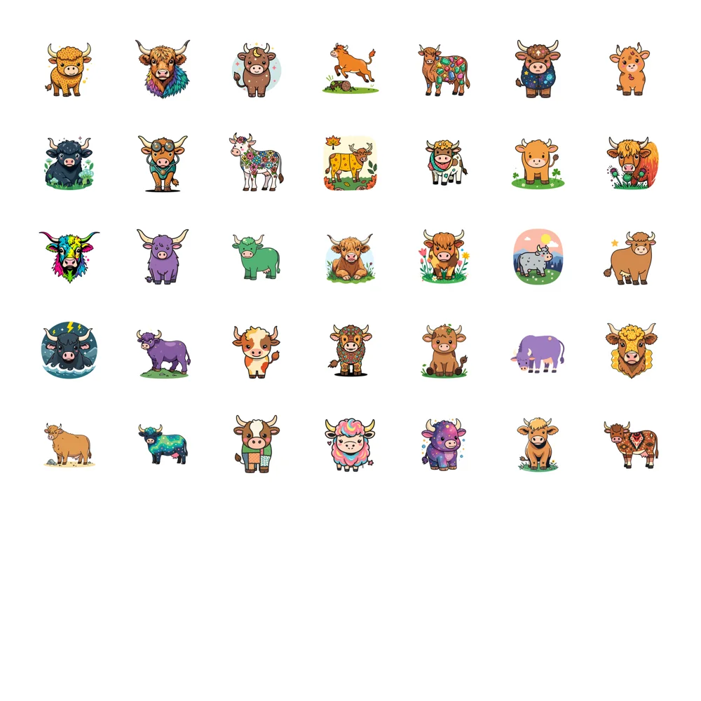 35 قطعة-100 قطعة ملصقات طبيعة ملونة غريب الأطوار مزرعة القرطاسية ملصقات ملصقات لأجهزة الكمبيوتر المحمول دراجة نارية الأمتعة الهاتف #4