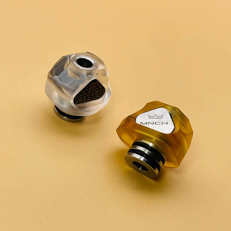 Chế Độ Quân Chủ Mạng 2 Phong Cách 510DripTip Cho BB/Phôi Hộp Và Chế Độ Quân Chủ POM Màu Vòng 316SS PC POM PEI nhìn Trộm Chất Liệu