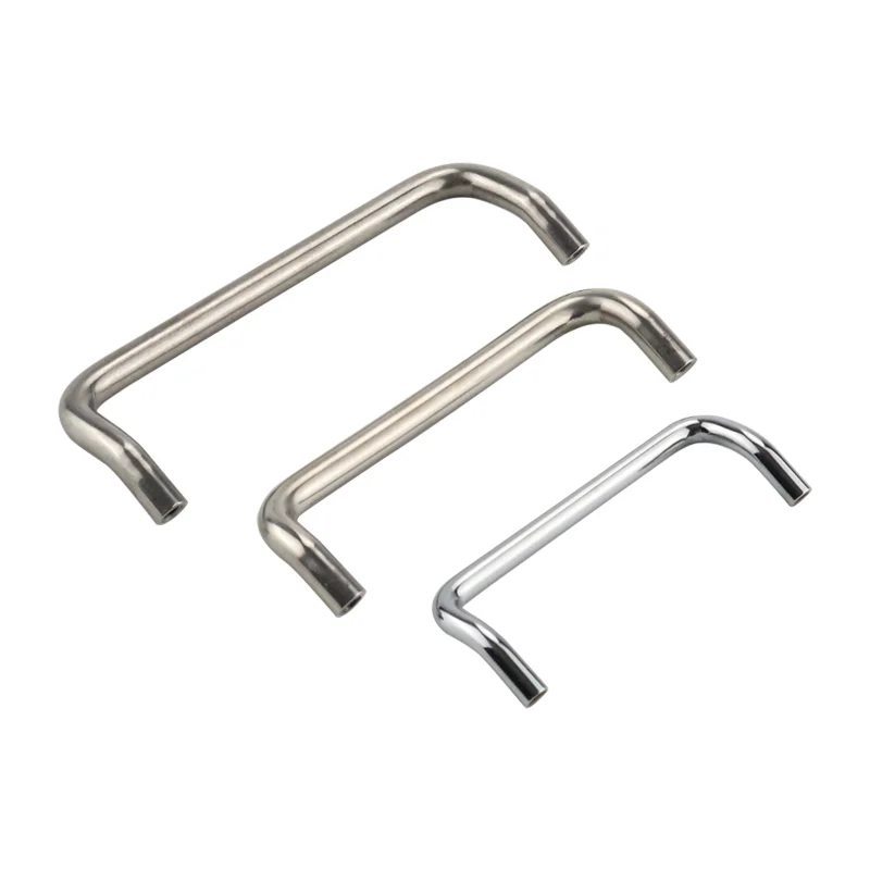 304 Stainless Steel or Carbon Steel New Model Inner Thread Double Bend Sloping Handle Circular Shape Made of Angle Handle