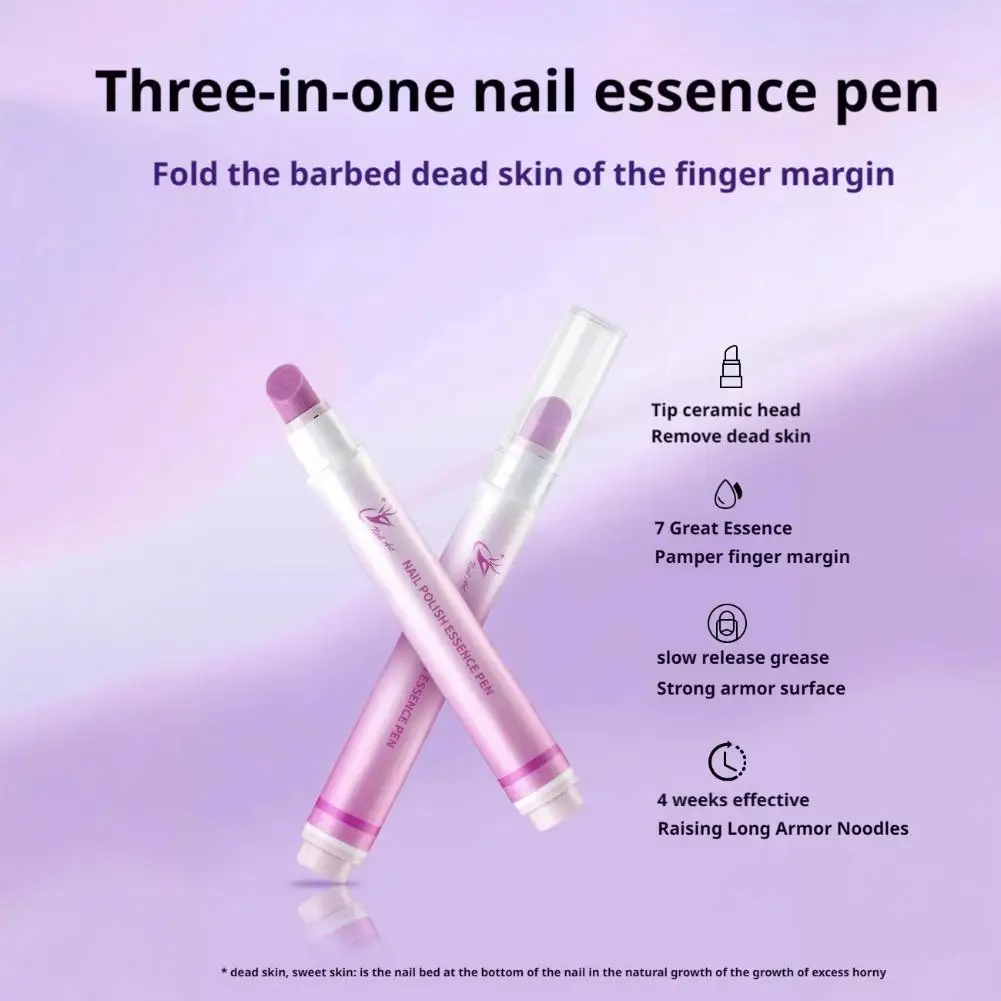 Stylo à huile pour cuticules 3 en 1, nourrissant, réparer les ongles, prévient la casse, Portable pour tous les ongles, entretien quotidien, Absorption rapide, améliore les soins