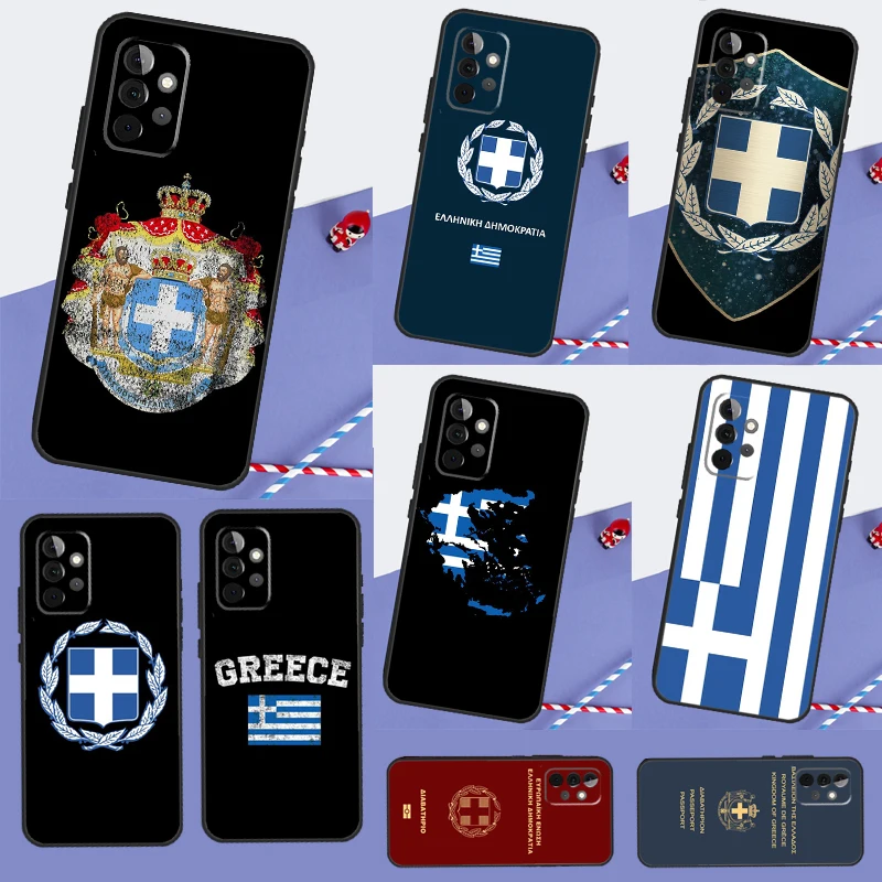 Greece Greek Flag Case For Samsung Galaxy A34 A54 A14 A52 A12 A22 A32 A42 A72 A13 A33 A53 A73 A51 A71 Cover