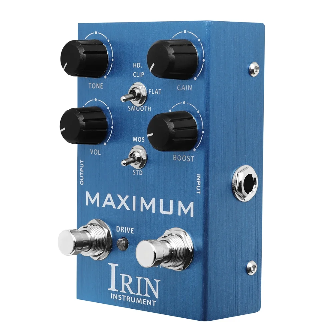 IRIN AN-41 MAXIMUM Overdrive Effect Pedal BOOST Channel Wild Tone DRIVE Channel Clean Tone without Compression Guitar Parts