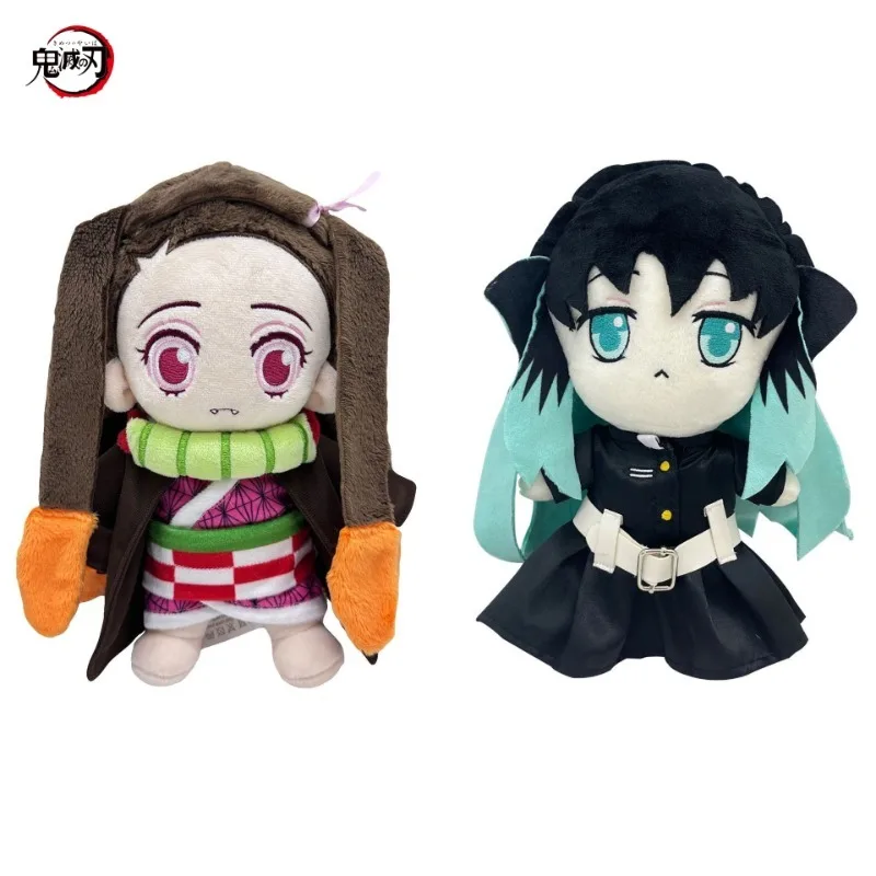 Demon Slayer Cartoon Figure Muichiro Nezuko Kimetsu No Yaiba Cosplay Anime Doll Fans Desktop Ornament Collection Props Gifts