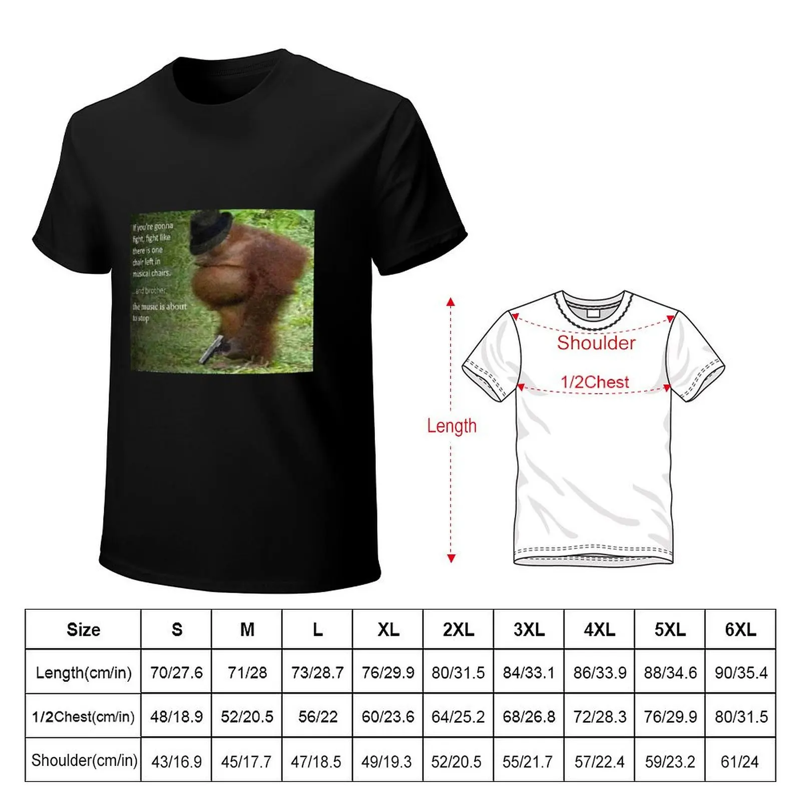 FUNNY MONKEY - FEDORA FAT MONKE EPIC T-Shirt customs street wear graphic tees men