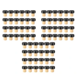 LBER 72 Pieces Cork Plugs Cork Stoppers Tasting Corks T-Shape Wine Corks With Top Wooden Wine Bottle Stopper Bottle Plugs
