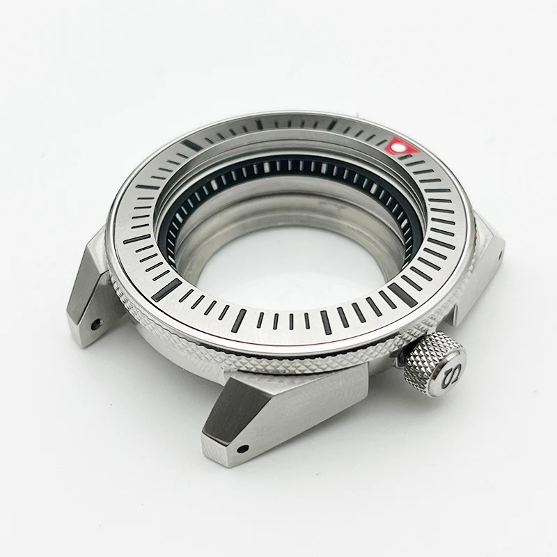 

NH35 Case Samurai King Case Fit NH35 NH36 4R Automatic Movement Sapphire Mirror Stainless Steel Dial 28.5MM Dive Watch Case