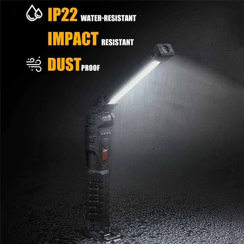 LICE-Multifunctional Work Light, Rechargeable Foldable Strong Emergency Light, Inspection Light, Suitable For Car Maintenance