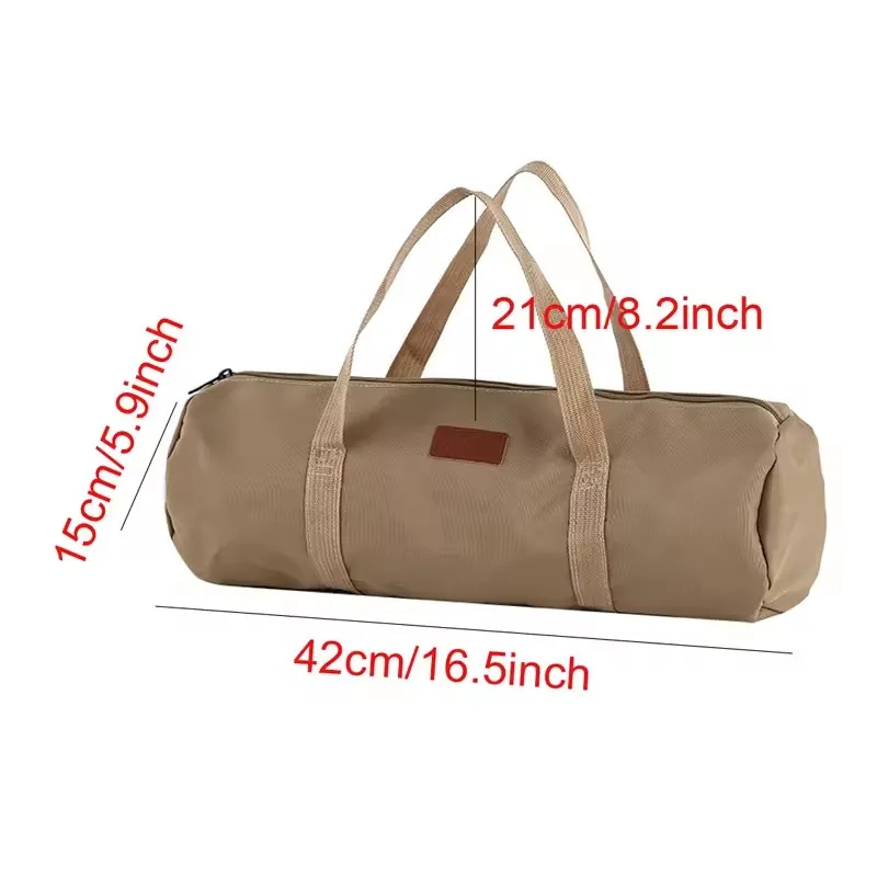 2025 في الهواء الطلق التخييم أوتاد الخيمة حقيبة أسطواني حصة تخزين الظهر المحمولة المتنوعة حقيبة صندوق تخزين أدوات #3