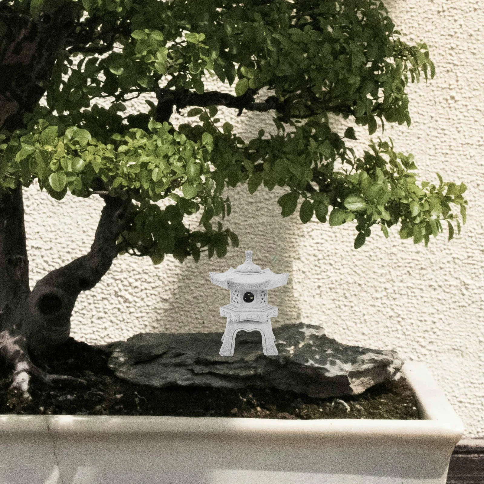 1 قطعة تمثال فانوس حجري صغير لحديقة زن مايكرو معبد زخرفة في الهواء الطلق ديكور داخلي حوض السمك تررم المناظر الطبيعية الديكور