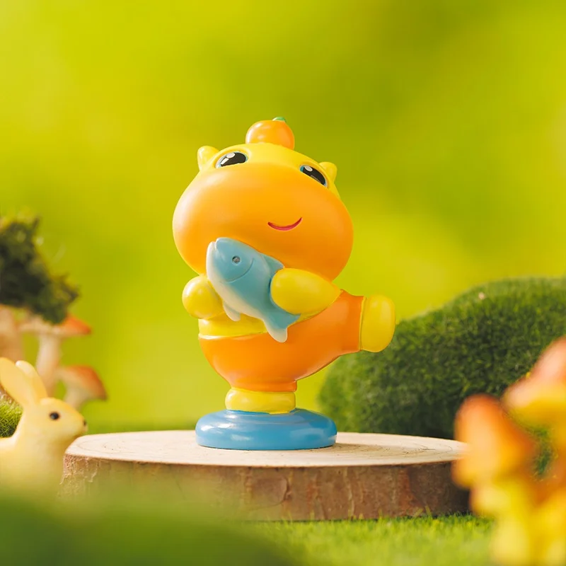 

Dolphin Lubao Cartoon Cute Doll Resin Ornament Blind Box Trendy Desktop Decor Collectible Toy for Daily Use