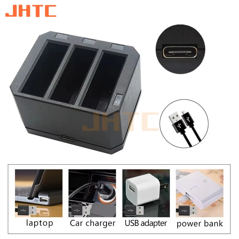 DJI Osmo 액션 카메라용 배터리 충전기, 배터리 채널 USB 충전기, 4.2V USB 출력