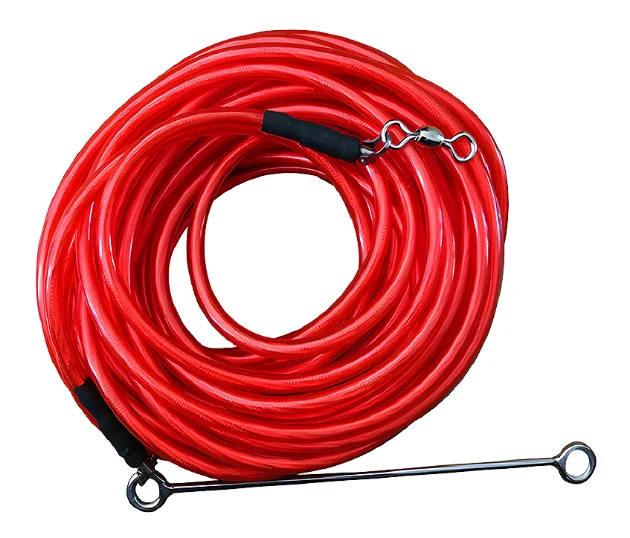 Speer fischen Float line blau 30 Meter Frei tauchen Sicherheits seil rot Float line Pesca Float Line PVC Rohr Dyneema 30 m Float lines – Detail 6