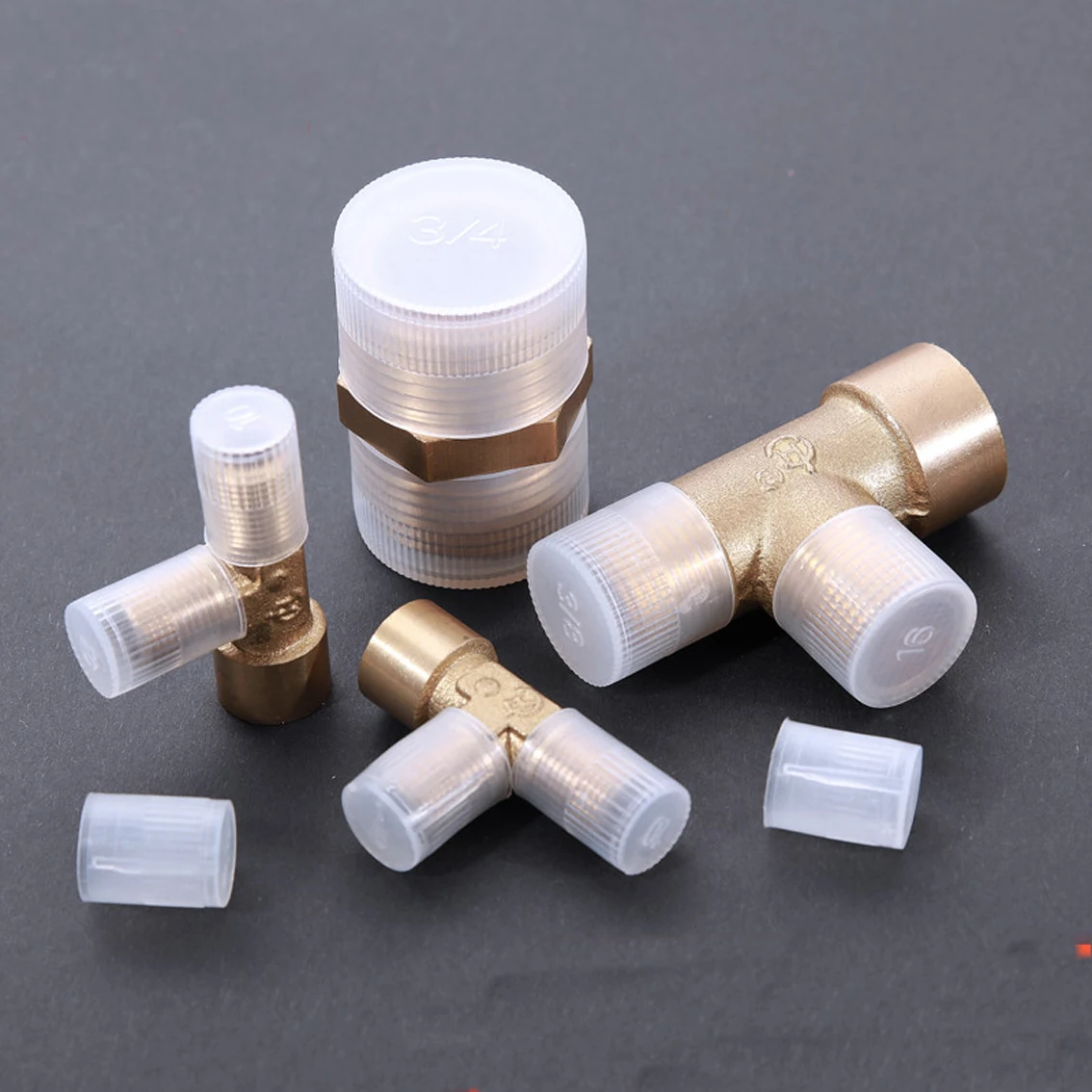 1-20pcs White Plastic External Thread Protective Sleeve Rubber Sleeve Plastic Cap Transparent Protective Cover Screw Dust Cap