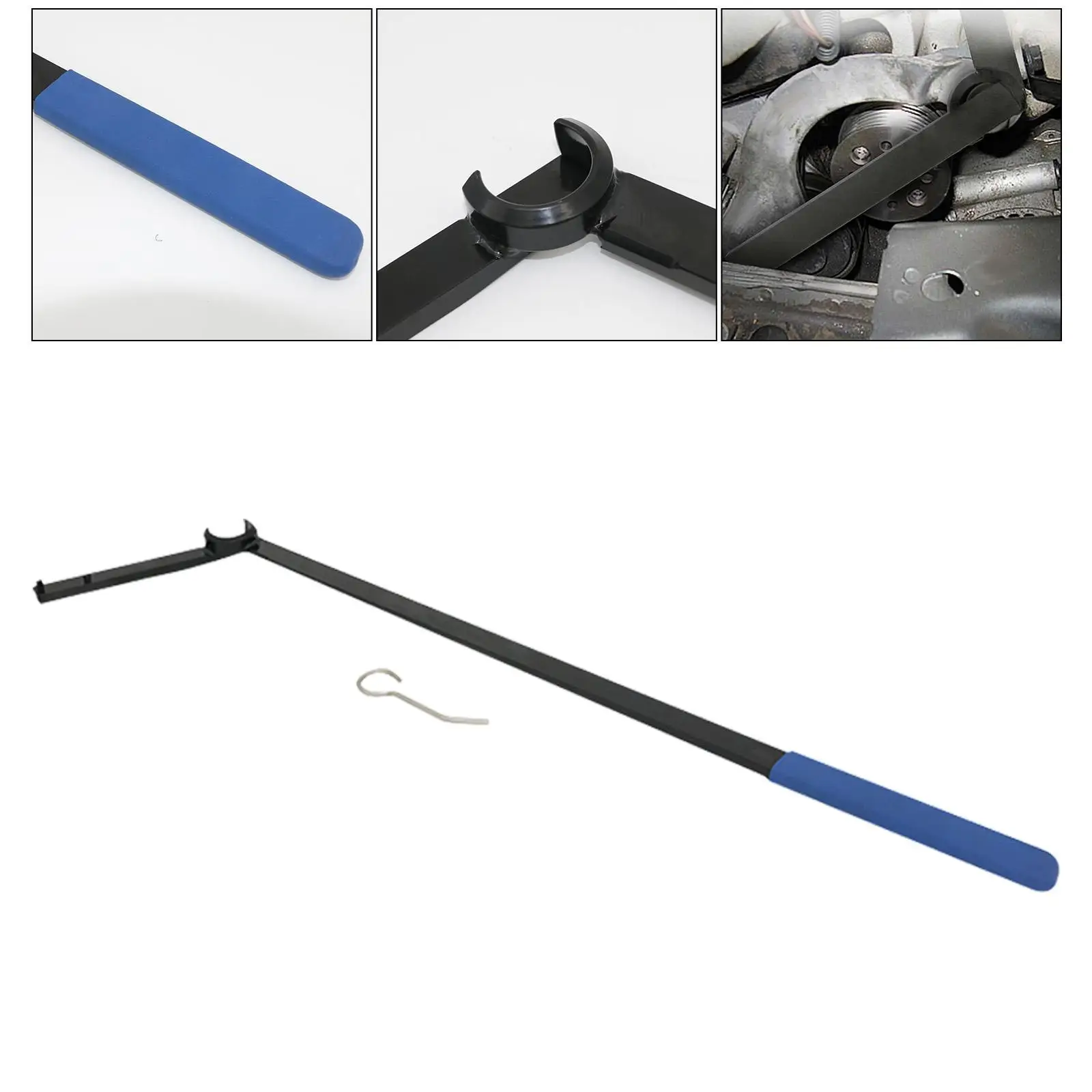 

Mini Pulley Wrench Automotive Pulley Installation Kit Multipurpose Wear Resistant Pulley Removal Tool for Auto Industrial