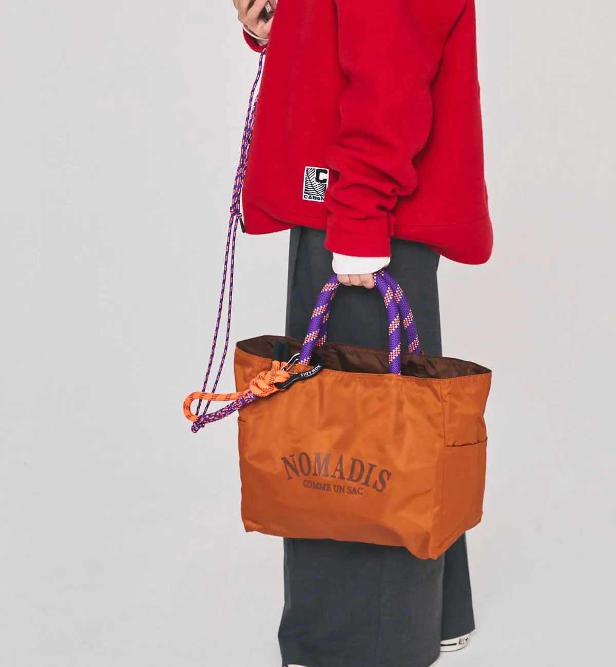 

Сумка-тоут унисекс 2026: минималистичная, повседневная, из прочного нейлона, с толстыми веревочными ручками, в стиле колор-блок, большая вместимость, для ежедневного использования