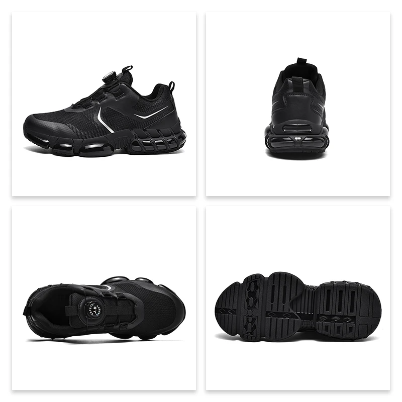 أحذية عمل آمنة للرجال مضادة للسحق ومضادة للثقب أحذية تعدين عالية الجودة بزر دوار من الصلب لأصابع القدم أحذية عمل للنساء #3