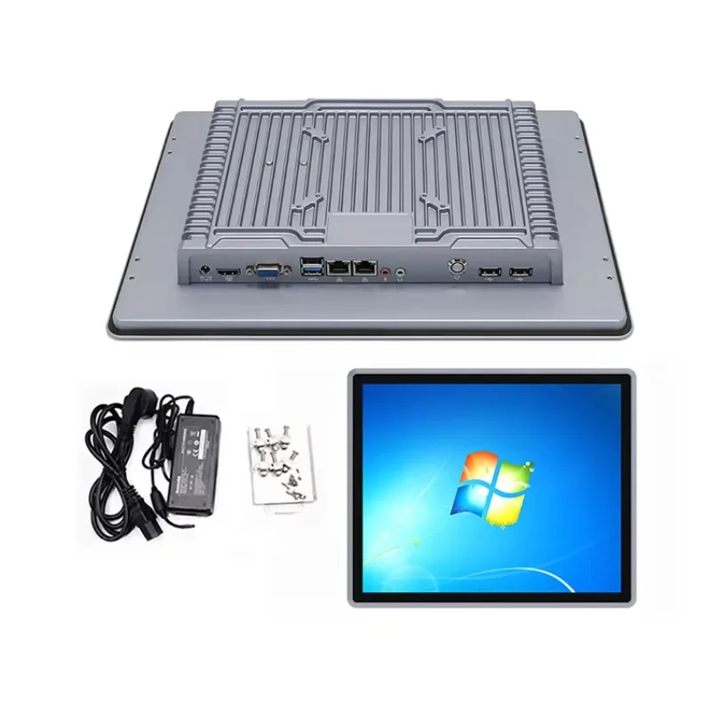 17 Inch Capacitive Touch Panel Pc Computer J1900 Dual Gigabit Ethernet Lan 4 COM RS232 Industrial Touch Screen Panel Pc