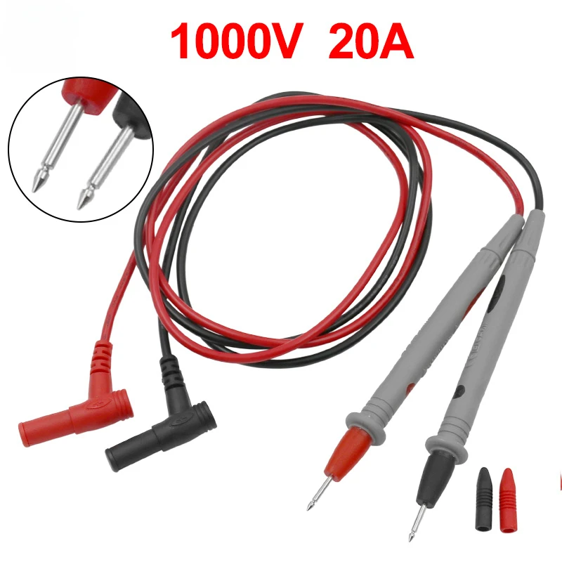 

Universal Probe Test Leads Pin for Digital Multimeter Needle Tip Meter Multi Meter Tester Lead Probe Wire Pen Cable 1000V 20A