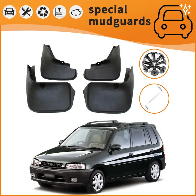 For 97-14 Mazda Demio Premacy MPVs Mudguards Fender Mudflaps Front Rear Flares Splash Guards Cover Car Accessorie