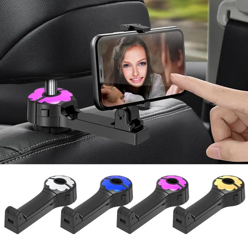 

CarHooks Car 2 in 1 Headrest Hiding Hook Car Seat Hooks Upgraded Rotation Headrest for Bag Purse Cloth Grocery