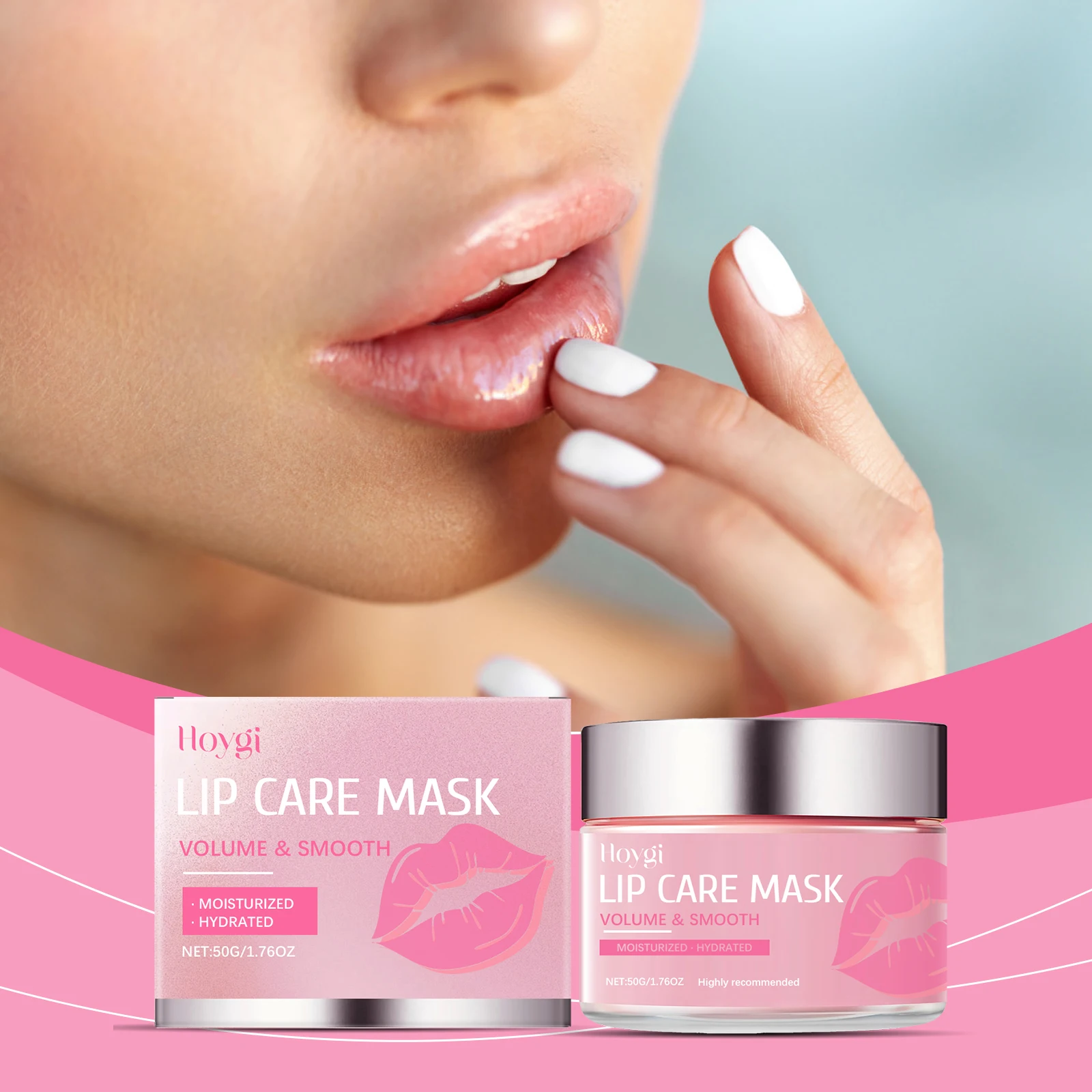 Lip Care Mask - Overnight Plumping Treatment for Dry Lips | Volumizing & Smoothing Lip Mask with Deep Hydration | 50g/1.76oz"