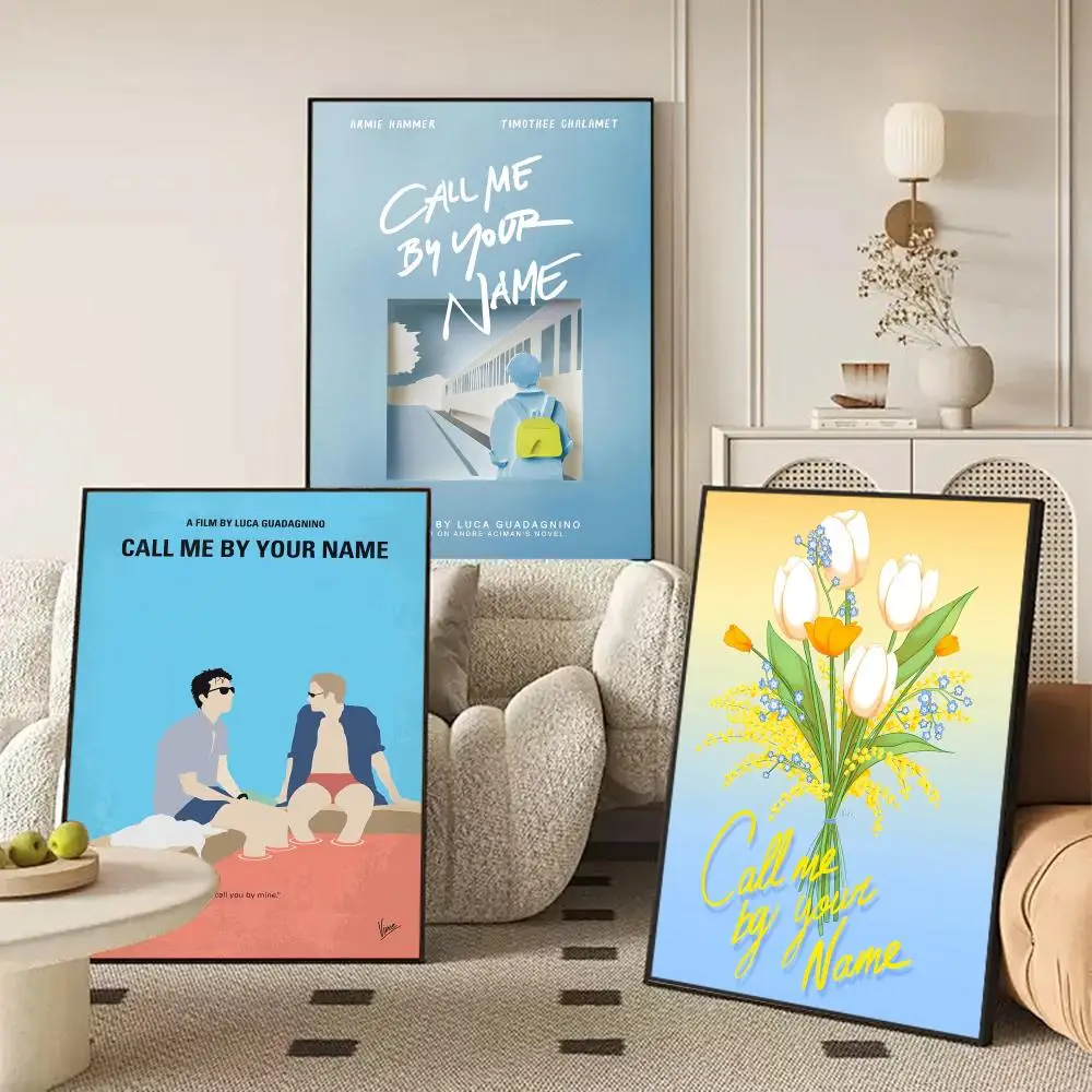 C-Call Me by Your Name Classic Movie Painting Calligraphy Canvas Poster Wall Art interior Hallway Home Decoration Holiday Gifts