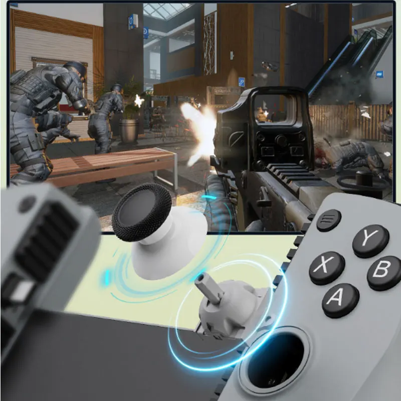 X5LType-C Stretchable Mobile Game Controller Hall Effect Joystick Zero Latency Wired Gamepad for Android iPhone 15+ Cloud Gaming