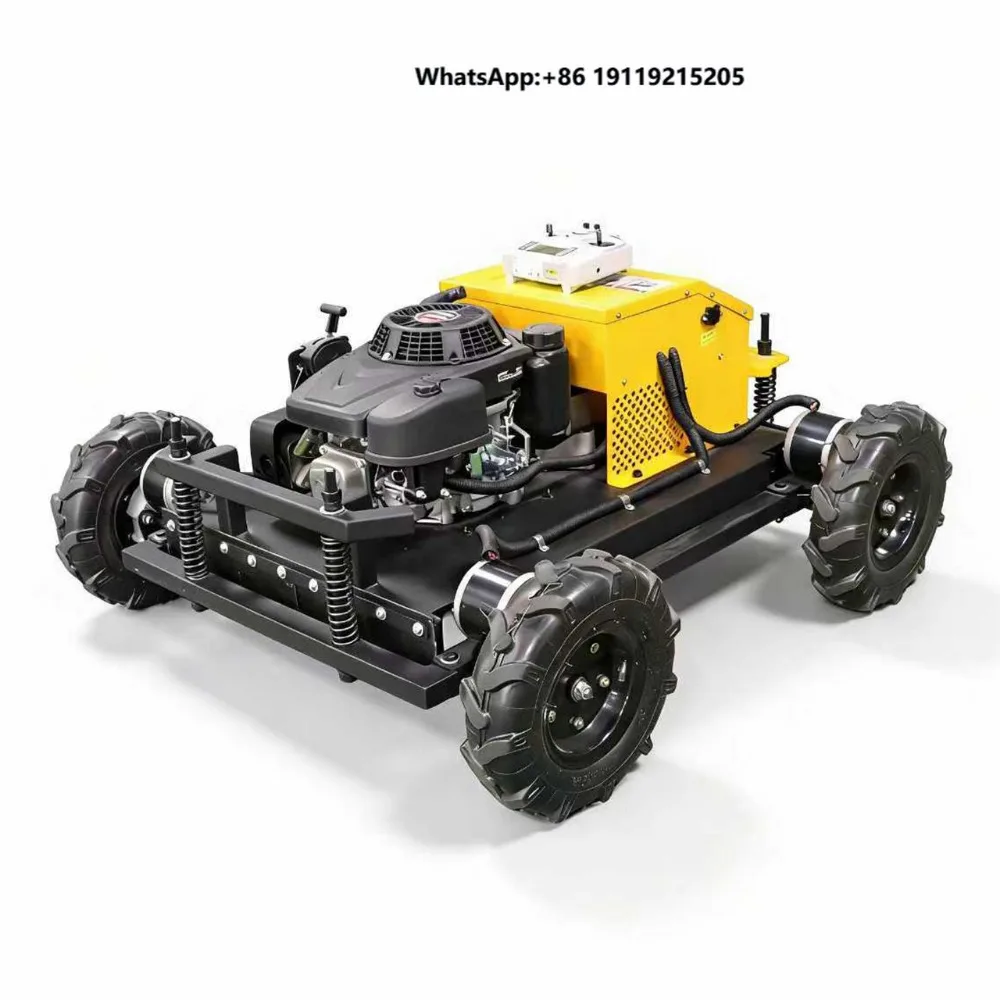 powered Remote-Controlled Electric Lawn Mower Shandong Origin Customizable for Agricultural Harvesting Weed Removal