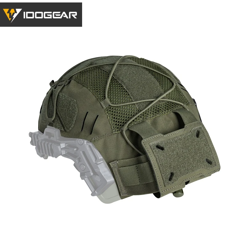 IDOGEAR Hunting Nylon Headwear Cover For Wendy 3.0 He-lmet with NVG Battery Pouch Laser 3814