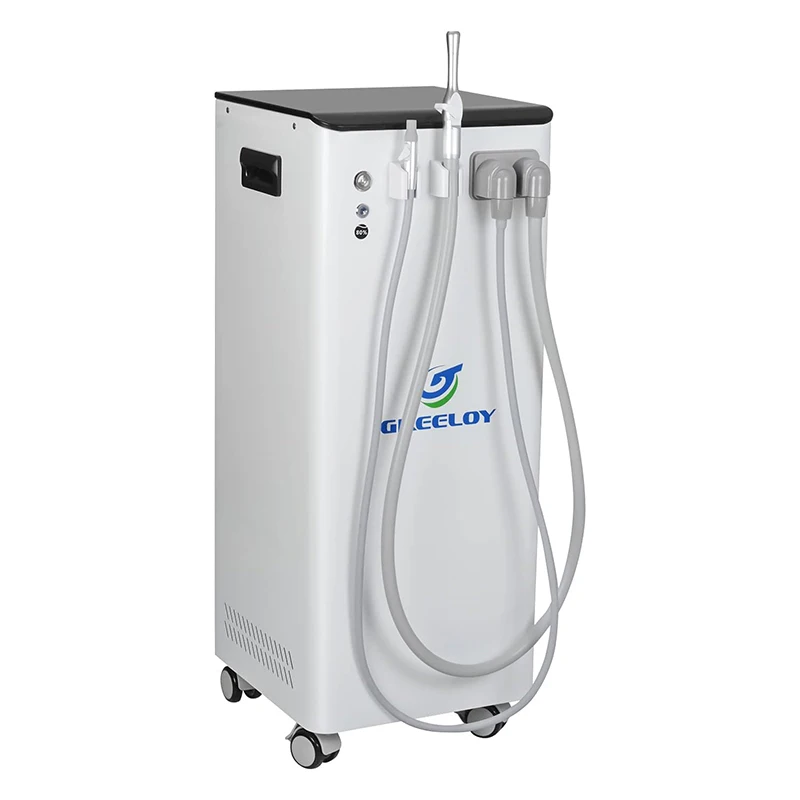 TJIRIS Dental Mobile Suction Unit 400W Strong Power Aspirator Greeloy GS-M400