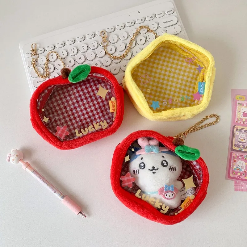 

New Cute Cartoon Apple Star Doll Storage Protection Display Pendant Bag Anime Doll Dustproof Doll Bag Suitable for Labubu