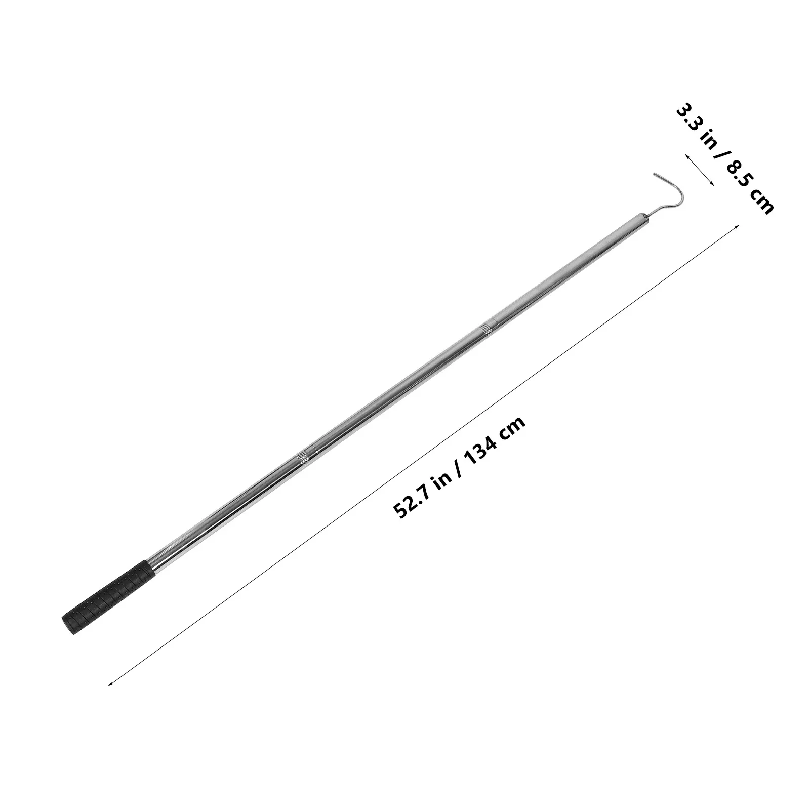 Adjustable Loft Ladder Pull Down Hook Pole Stainless Steel For Attic Stairs Garage Storage Ladder Accessories Ceiling