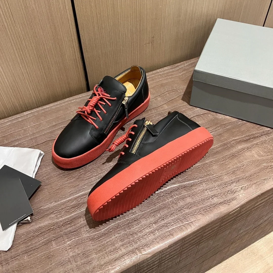 

New Fashion Casual Sneakers for Men Brand Designer Women Tennis shoes Luxury Real Leather GZ Loafers Sports shoes 35-48 G0415