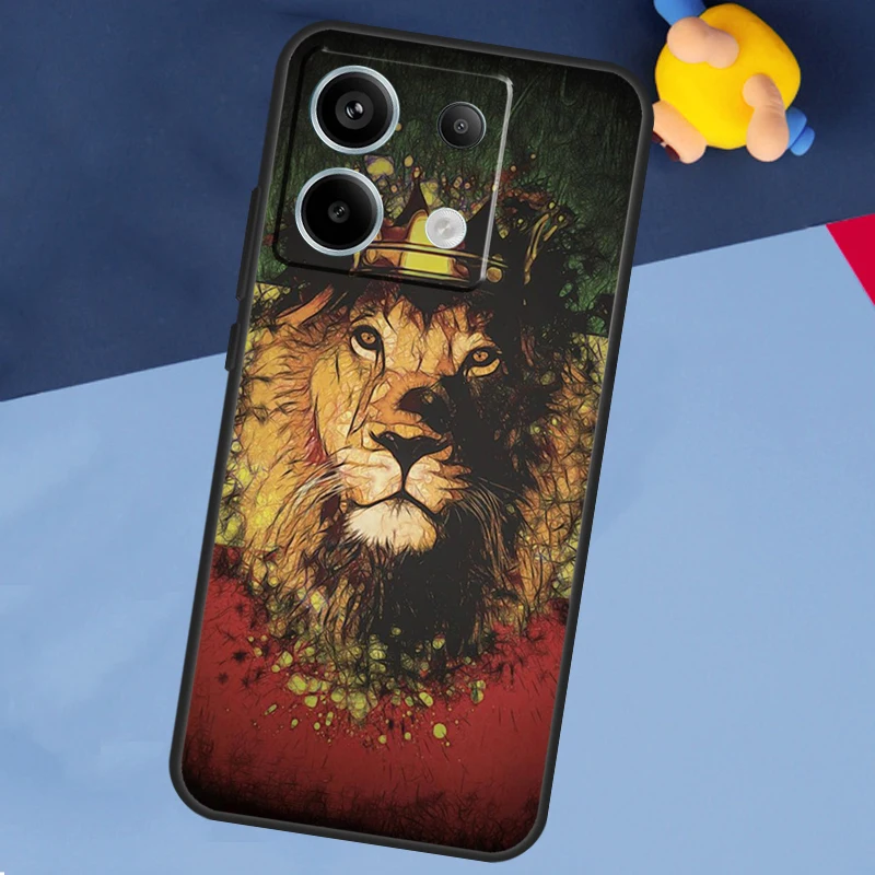 Rasta Lion Reggae Bob Marleys Case For Xiaomi Redmi Note 13 Pro 12 11 8 9 10 Redmi Note 12S 11S 10S 9S 10C 12C 13C Cover