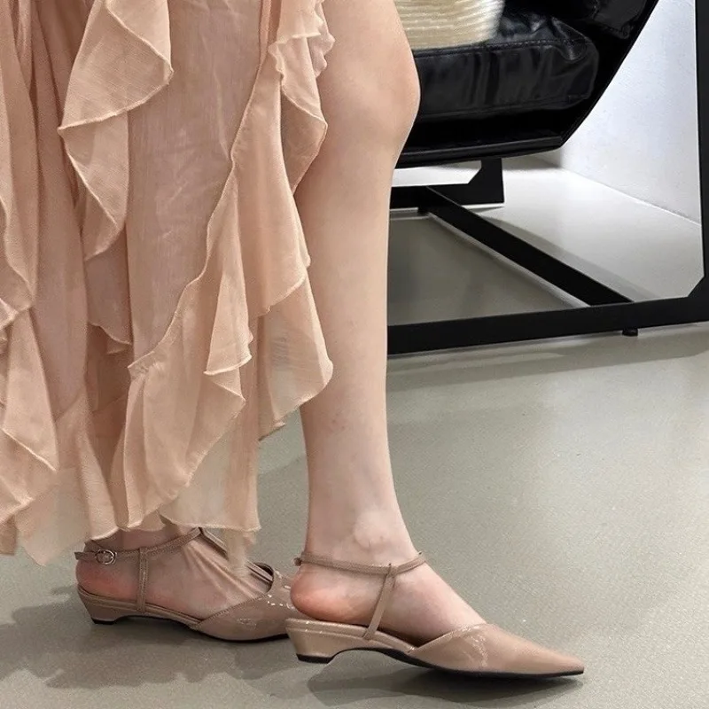 2026 Women's Sandals Summer New Pointy Hollow Thin Belt Buckle Sandals Casual Fashion Innovation Non-slip Sandals