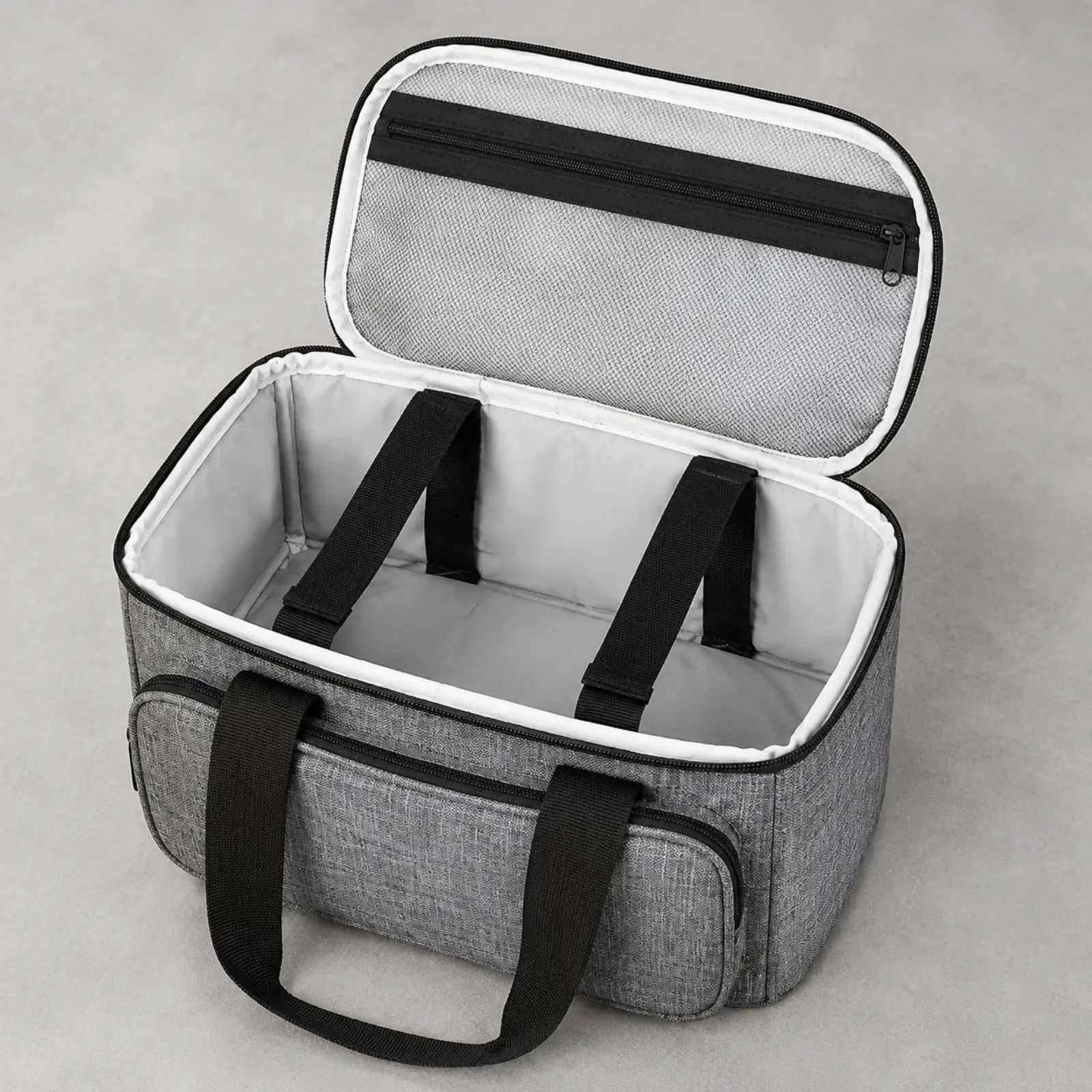 Durable Heat Press Carrying Case for Mug Press Kit with Foam Padding and Multiple Storage Pockets for Travel