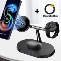 3-IN-1 Magnetic Wireless Charger Phone Charge Dock For Samsung S25 S24 S23 Galaxy Watch 7 6 5 4 3 2 Buds2/3/3 Pro Quick Charging