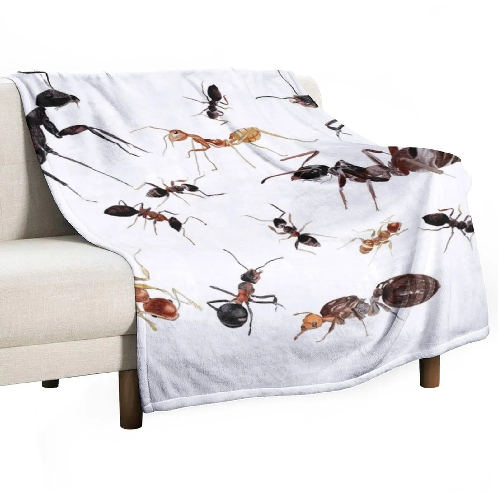 

A Medley of Ants Throw Blanket Thermal Softest Retros Sofa Quilt Blankets