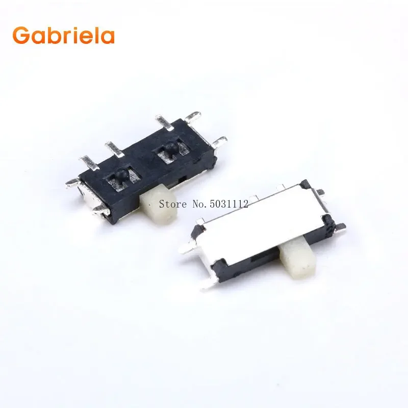 50 Pçs/lote Mini 7 Pinos On/Off 1P2T SPDT MSK-12C02 SMD Toggle Slide Switch Para MP3 MP4 DC 12V 0.1A Slide Switch Set