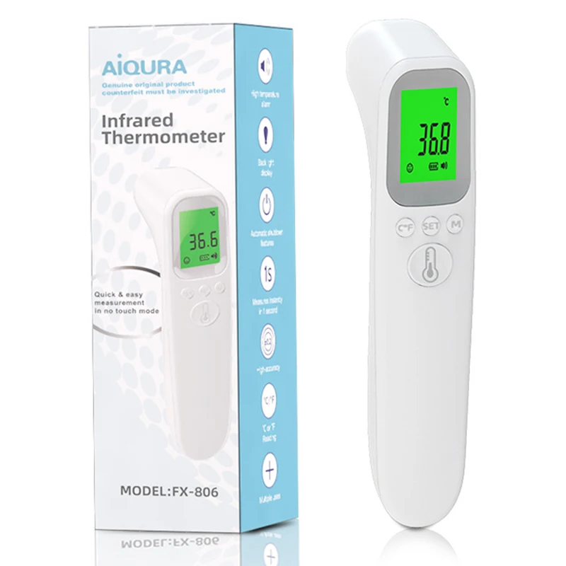 FTW01 Infrarot Fieber Thermometer Medizinische Haushalt Digitale Infant Adult Non-kontakt Laser Körper Temperatur Ohr Thermometer